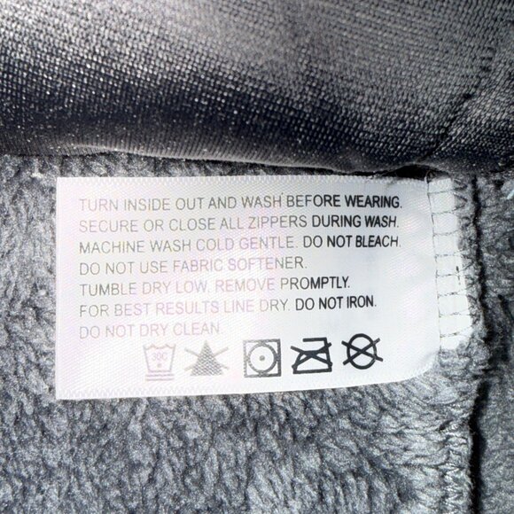 Orvis Wmn L Gray Sherpa Fleece Full Zip Vest Teal Red Trim Aztec Tapestry Rodeo - Picture 8 of 8